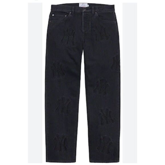 Supreme x New York Yankees black jeans large